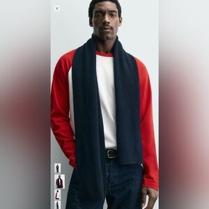 Red and White Raglan Shirt